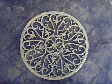 Esteira decorativa exterior durável da entrada do metal das esteiras de porta do ferro da arte do metal