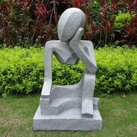 Mão de pedra abstrata moderna pequena profissional da escultura cinzelada para o jardim