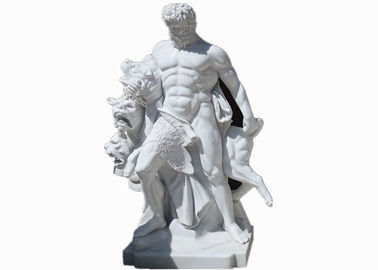 Vida ocidental do estilo - faça sob medida a escultura de pedra de mármore branca da estátua do homem