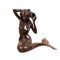 Estátuas feitos à mão do anjo da antiguidade do estilo da arte popular da estátua da sereia do metal do ferro fundido