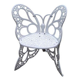Únicas cadeiras do ferro forjado da borboleta e tempo do OEM da tabela de círculo resistente