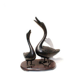 Estátuas ferro fundido exterior/interno/escultura animais cisne do bronze