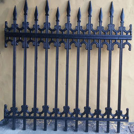 Cerca decorativa antiga do ferro/cerca feita sob encomenda pedestre do metal da barreira de segurança