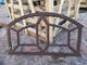 Ferro fundido recuperado decorativo antigo dos quadros de janela do metal de Buiding para a casa