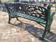 Bancos de parque exteriores do metal dos alces da mobília, cadeiras de jardim do ferro fundido para o parque